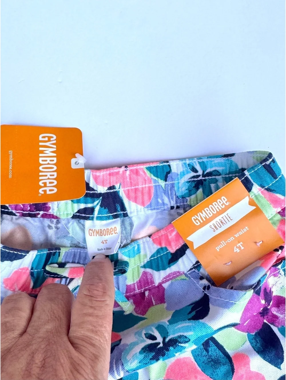 Gymboree Floral Print Pull-On Waist Shorts for Toddler Girls, Size 4T